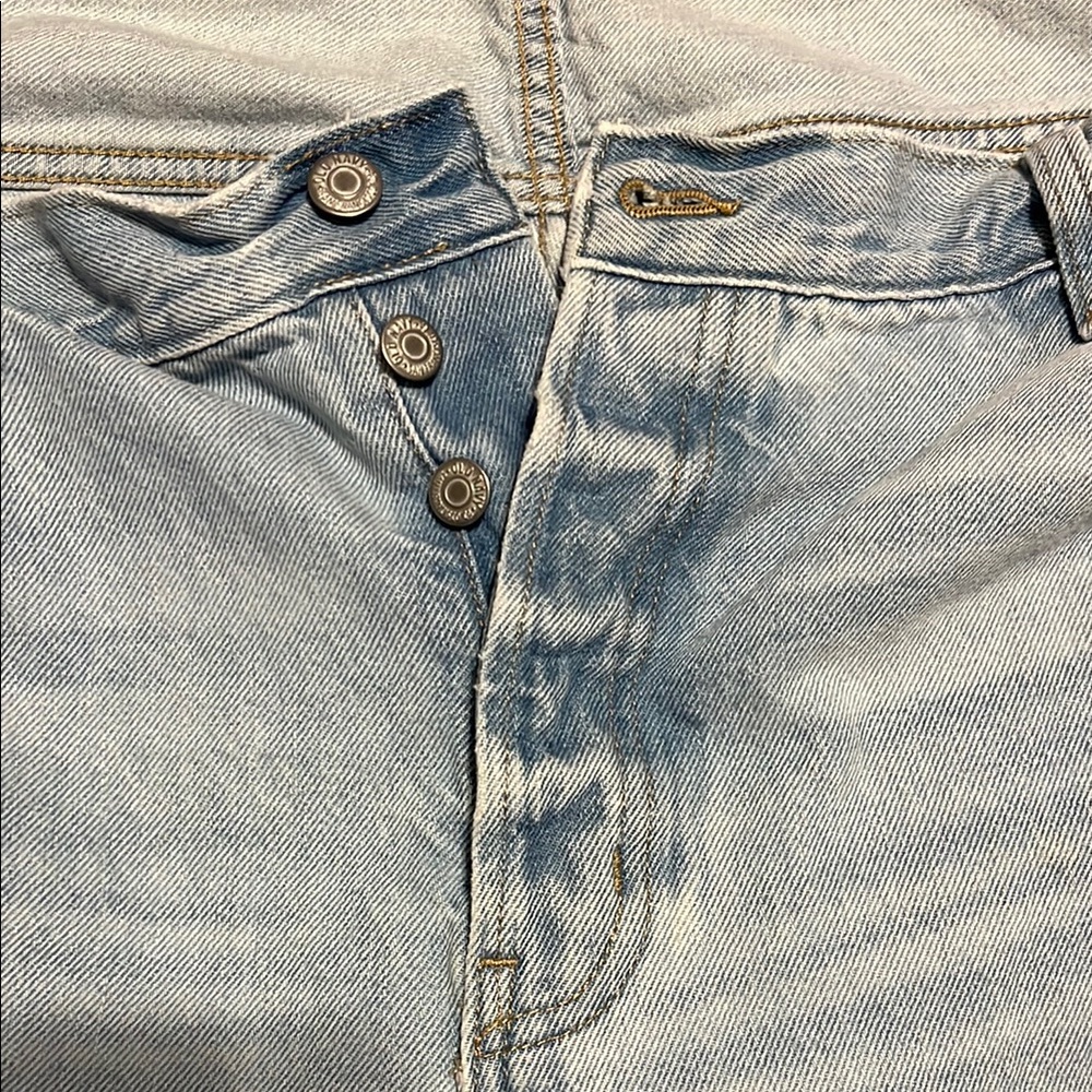 NWOT Old Navy Light Blue Jeans High-Rise Slouchy Taper - Picture 6 of 6